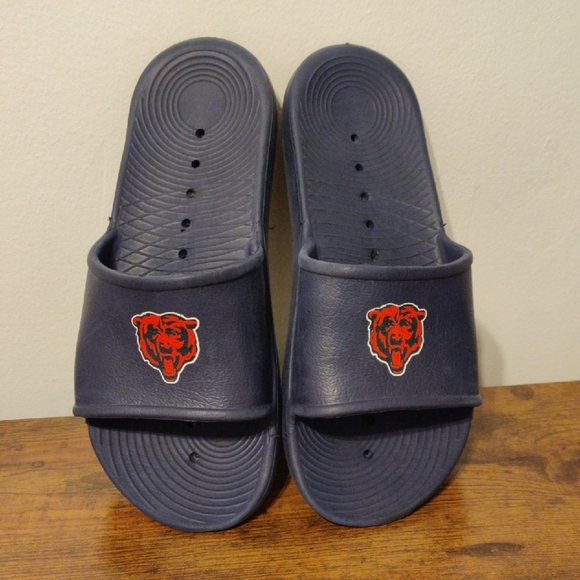 Men's Navy Slide Sandals - Picture 1 of 9